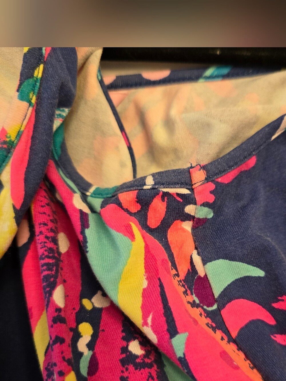 HTF Lilly Pulitzer Jarrett Knit Skirt Romper Beach Loot Skirt Tassels Navy Neon - Picture 3 of 8